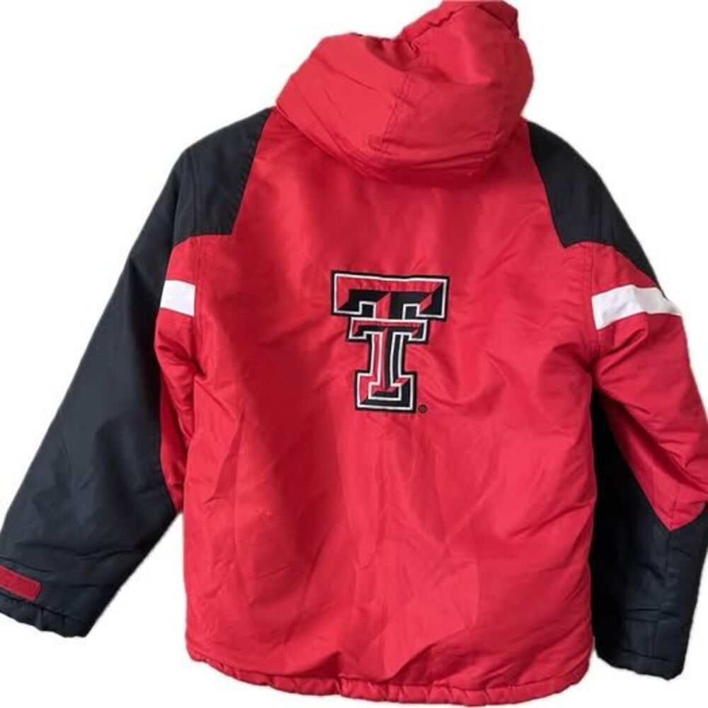 Thick & warm - Texas Tech Red Raiders hooded jacket red, black Boys size 12-14